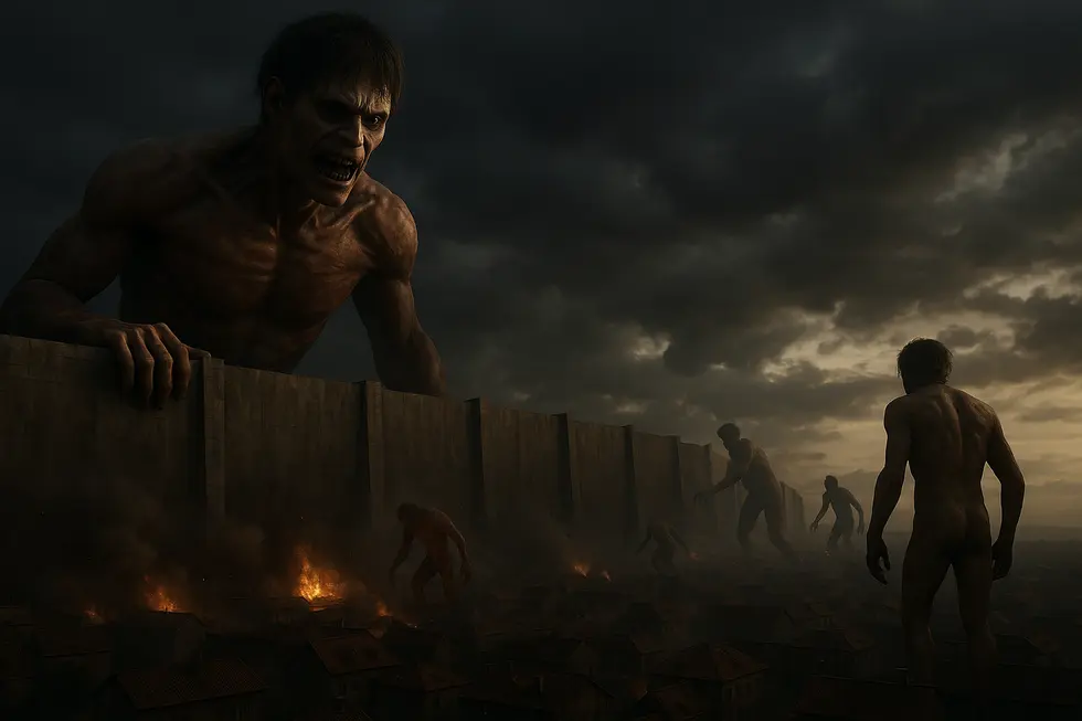 The relentless battle in Attack on Titan showcases humanity’s struggle against massive giants.
