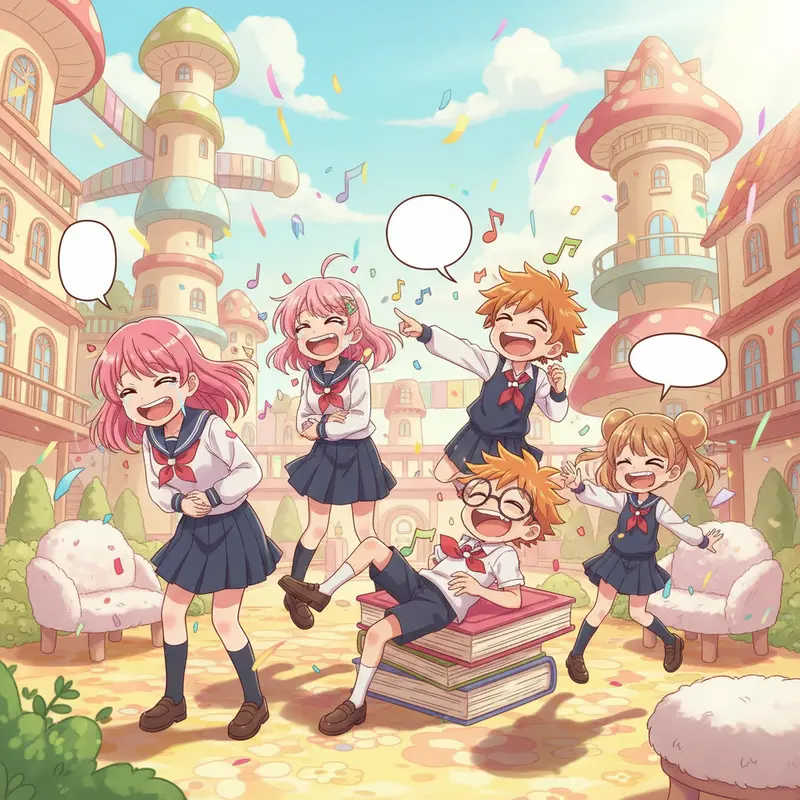School-themed anime often focus on the development of romantic relationships amidst academic settings.