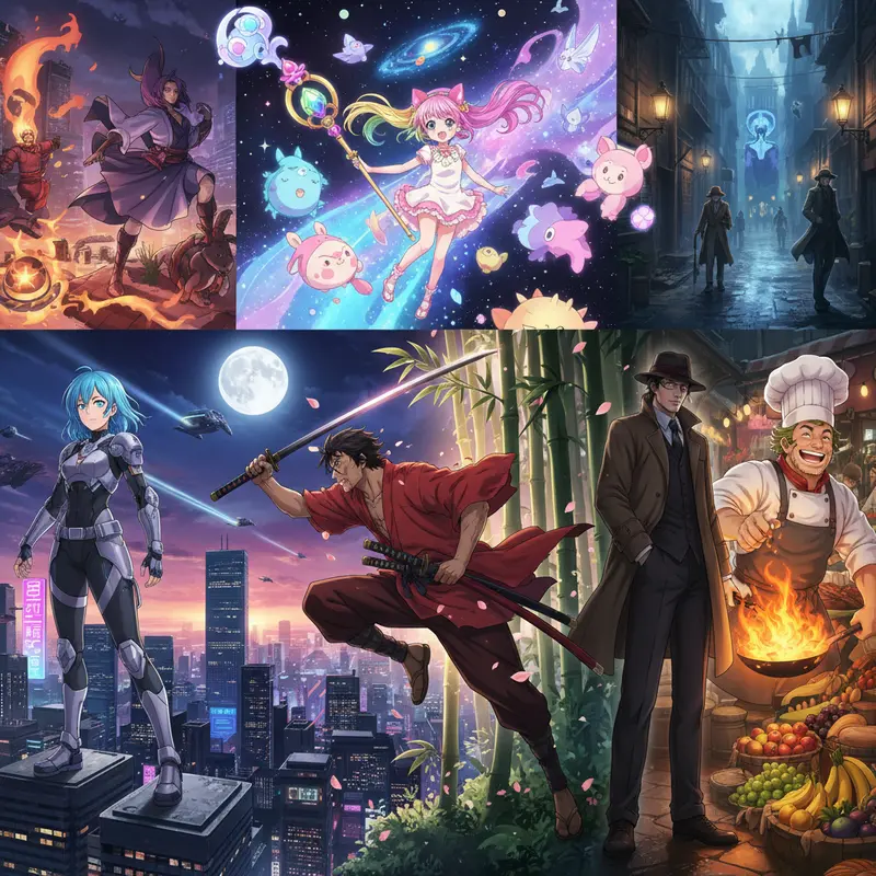 Diverse new anime series captivate fans with unique stories and characters.