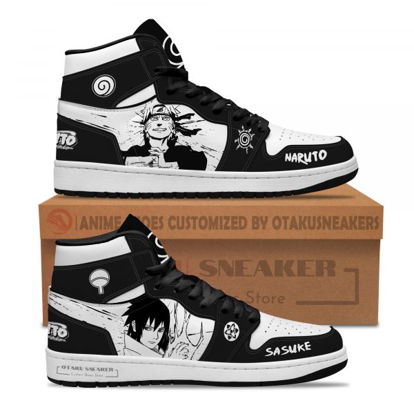 Uzumaki x Sasuke JD1 Custom Shoes