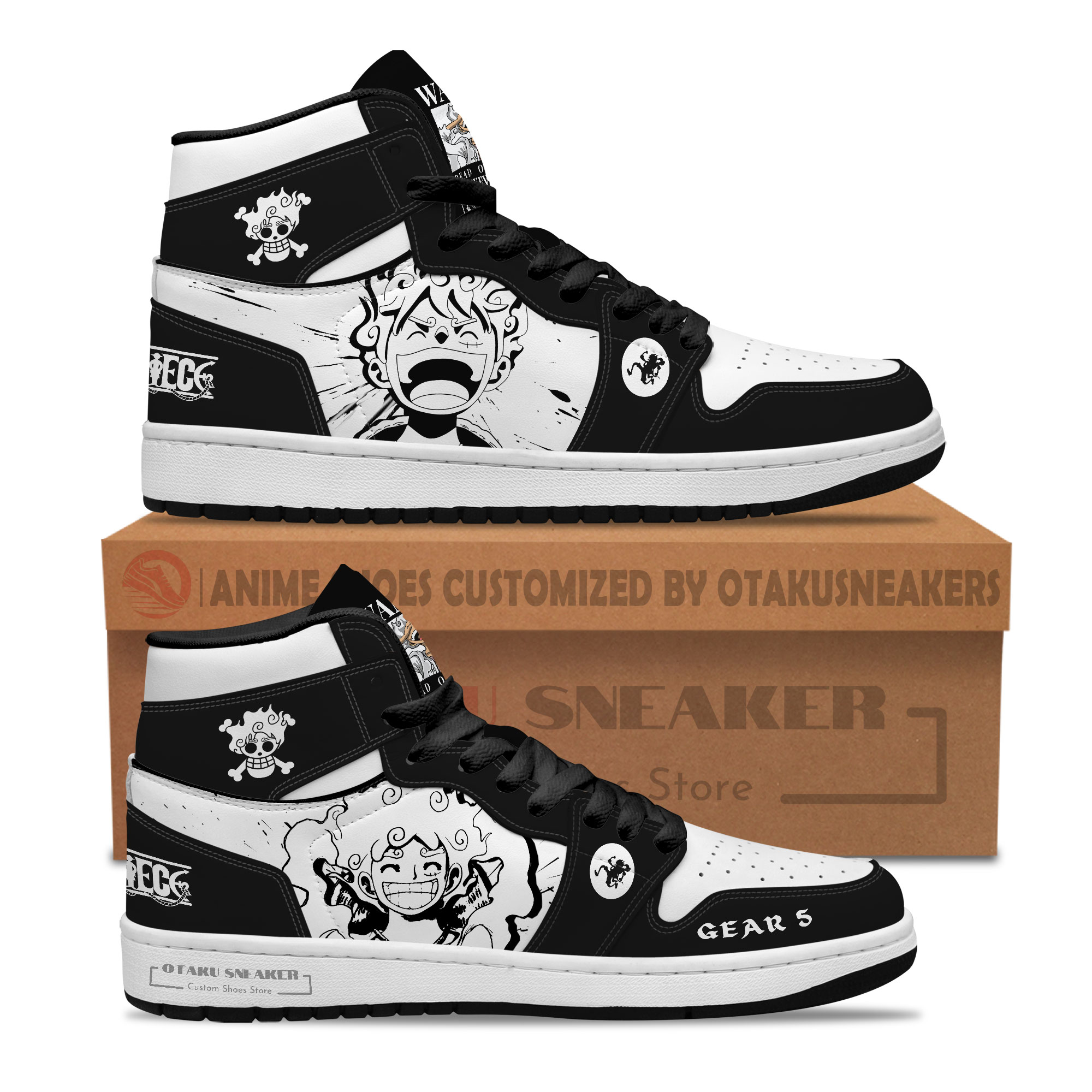 Luffy Gear 5 OP JD1 Custom Shoe