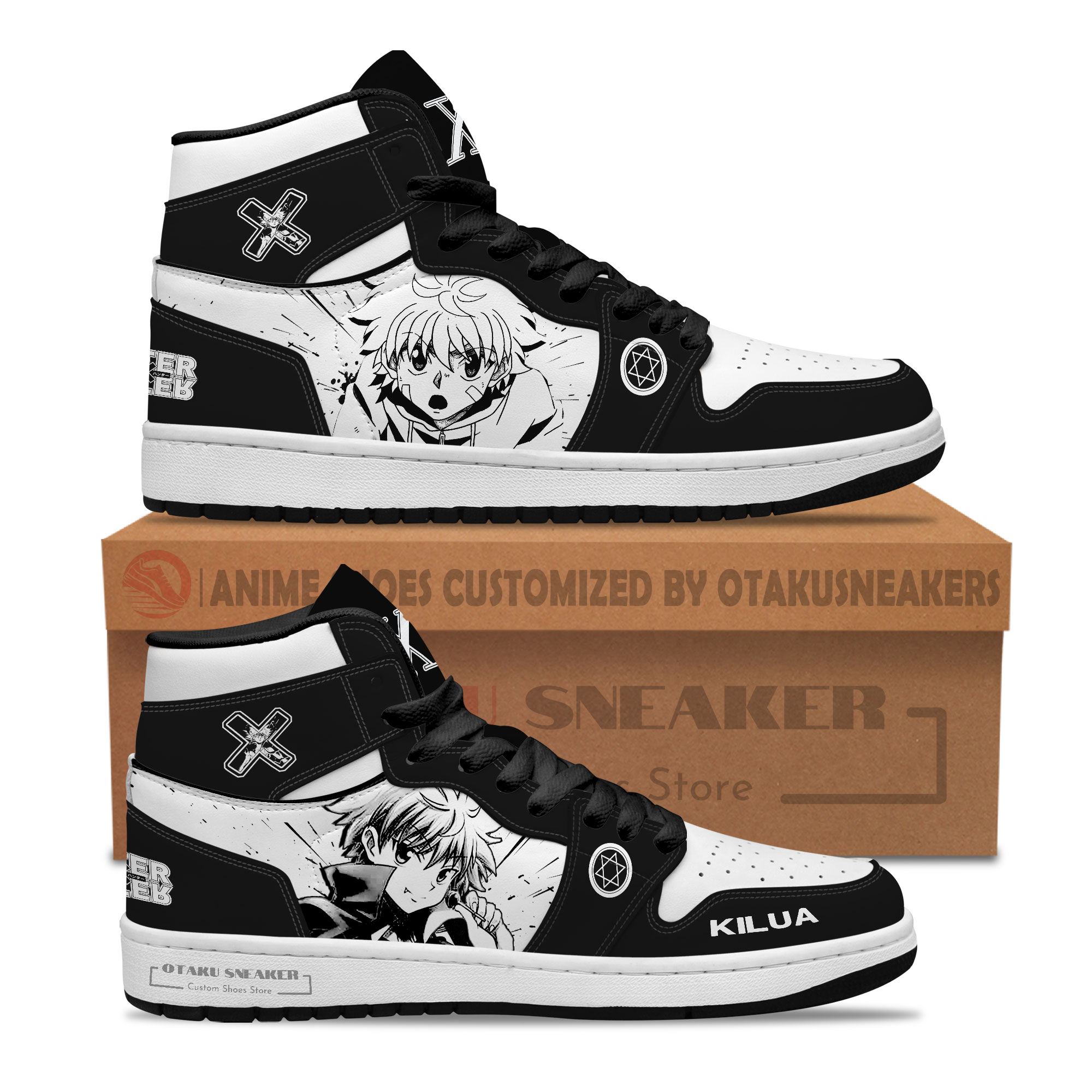 Killua Zoldyck HxH JD1 Custom Shoe