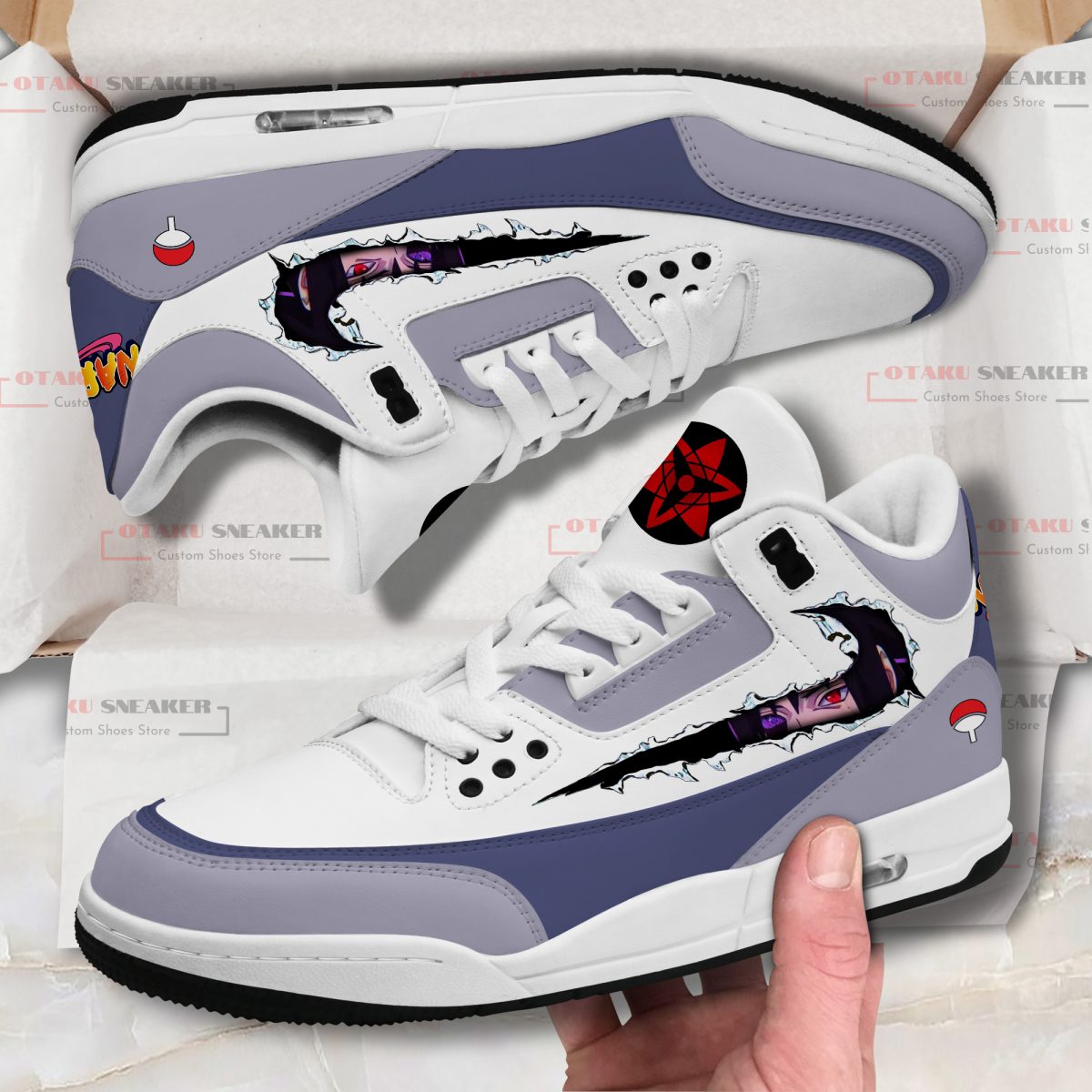 Uchiha Sasuke Custom JD3 Shoes