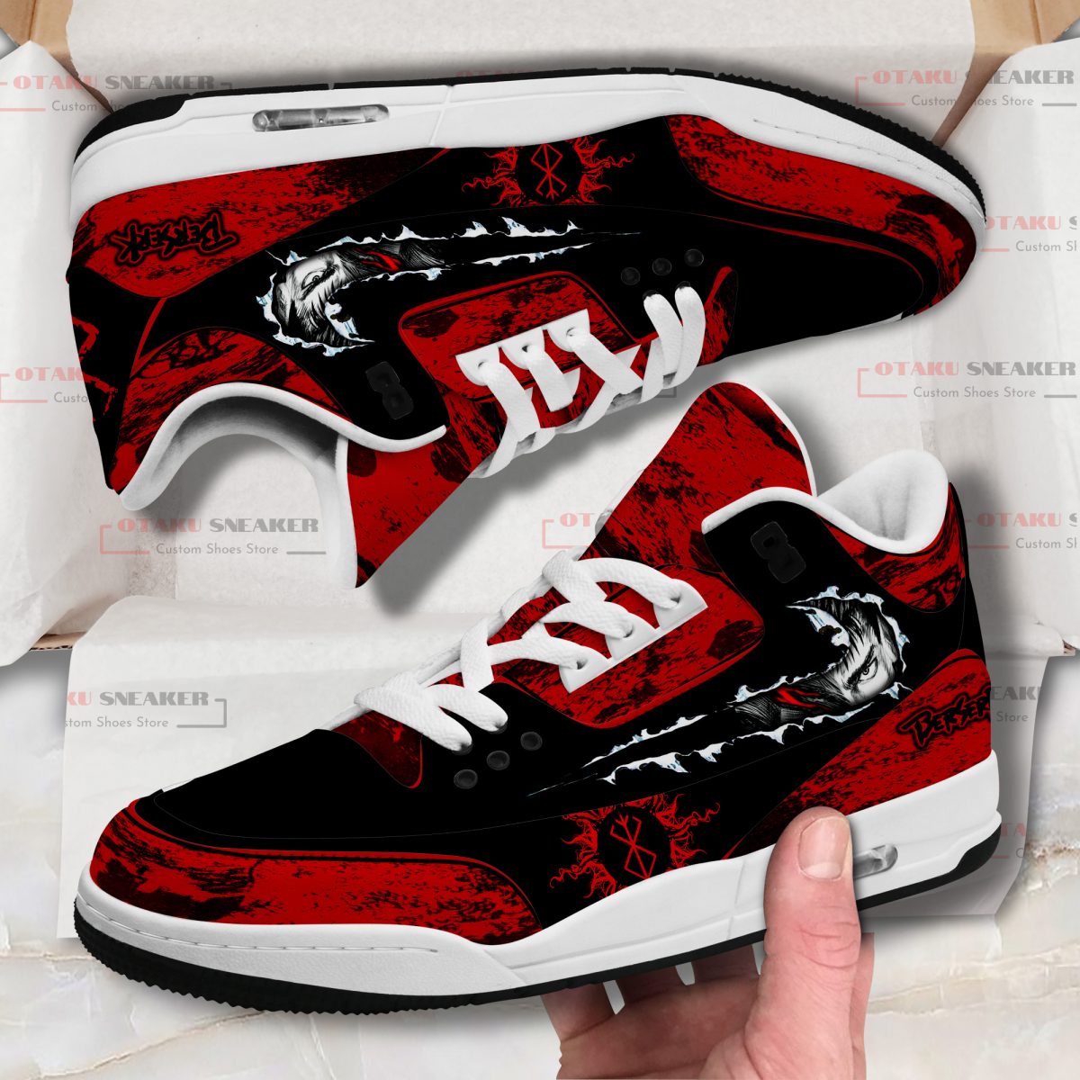 Guts Berserk Custom JD3 Shoes