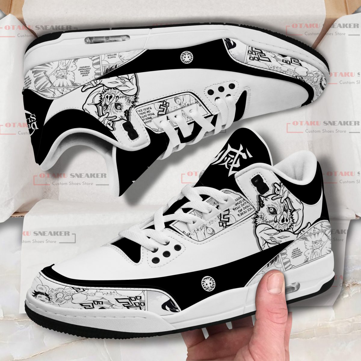 Inosuke Hashibira Custom JD3 Shoes