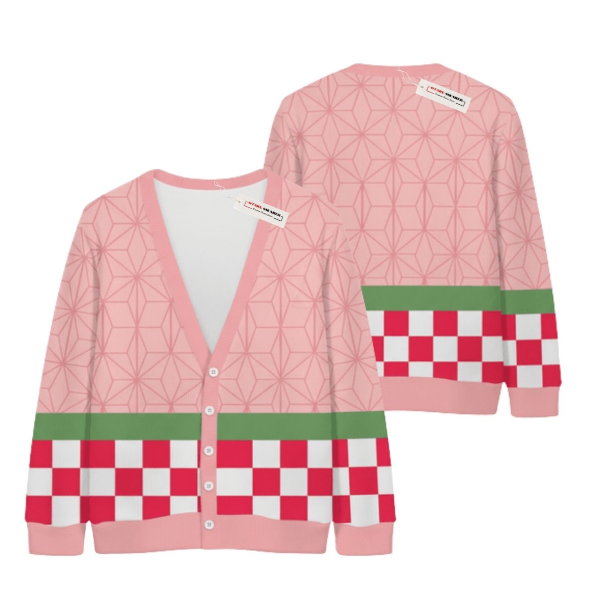 Nezuko Custom Knitted Cardigan – Xmas Edition