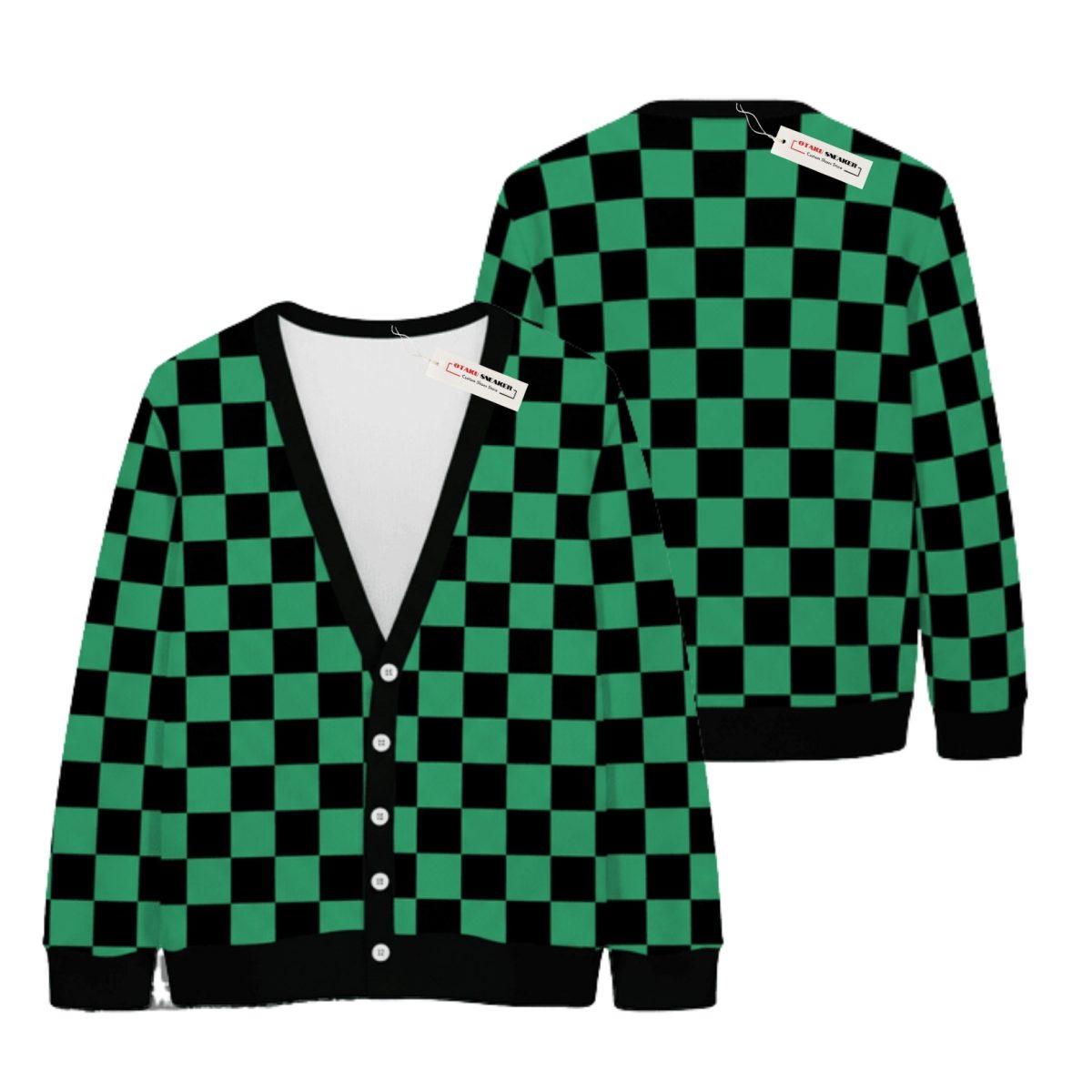 Tanjiro Custom Knitted Cardigan – Xmas Edition