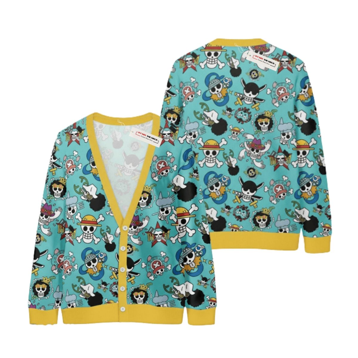 Strawhats Jolly Roger OP Custom Knitted Cardigan – Xmas Edition