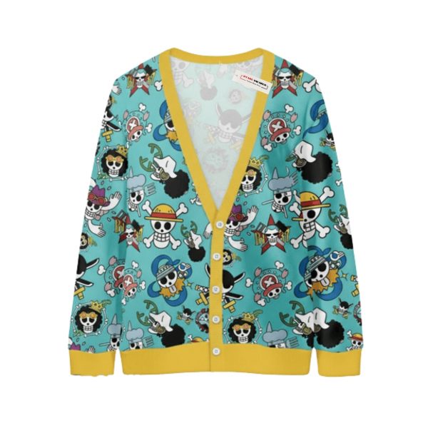 Strawhats Jolly Roger OP Custom Knitted Cardigan – Xmas Edition